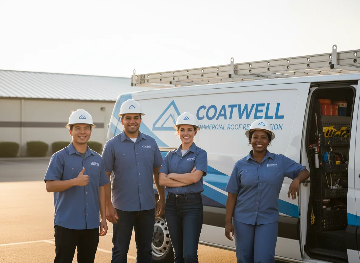 Commercial roof coating company in Hamden, NY