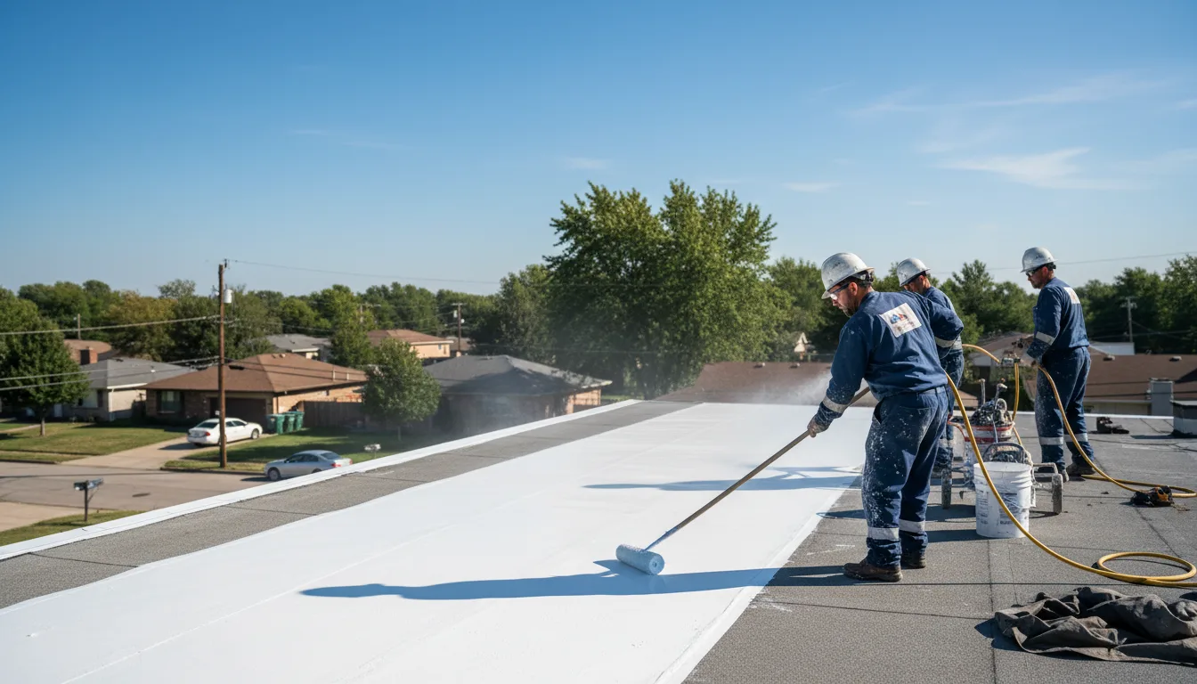 Commercial roof coating in Hamden, NY near me